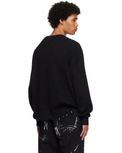 Drew House Black Embroide Sweater for men