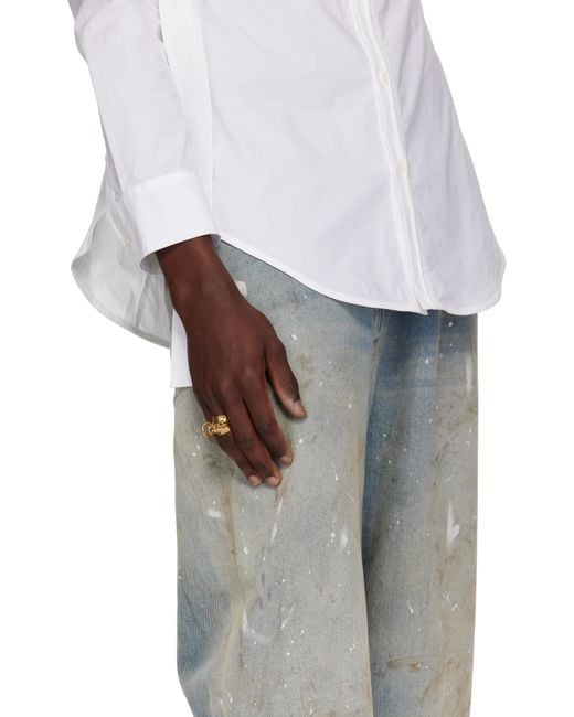 Jean Paul Gaultier Metallic 'The-Tone Piercing' Ring for men