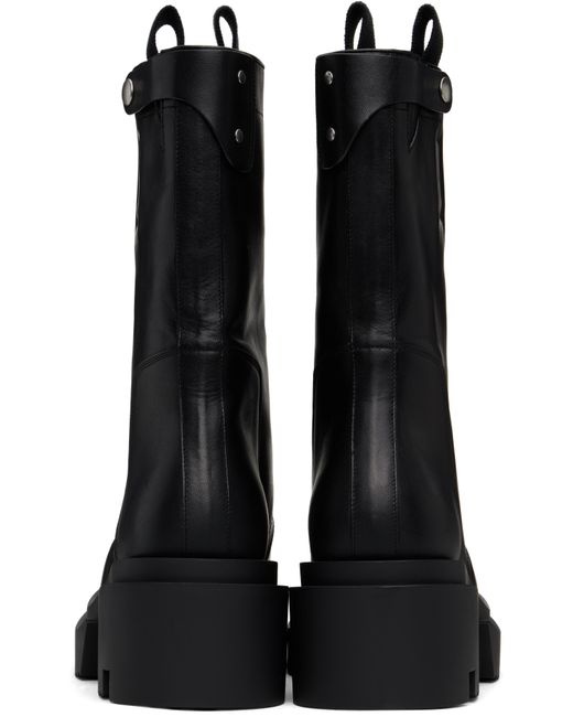 メンズ Rick Owens ブラック Hollywood Low Pull On Bogun ブーツ Black
