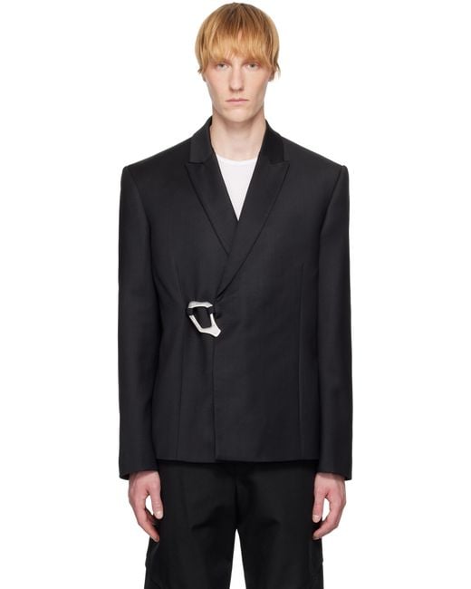 HELIOT EMIL Black Ferro Blazer for men