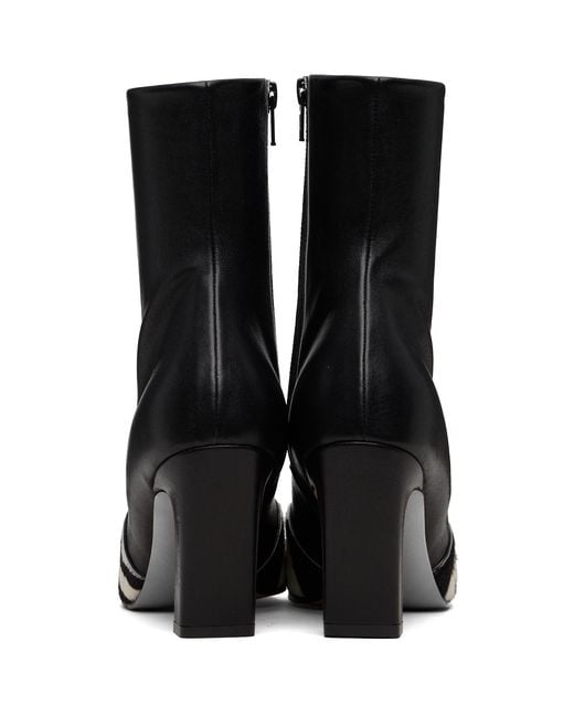 Khaite Black Nevada Stretch High Boots