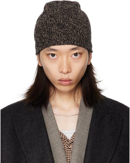 Our Legacy Black Classic Beanie for men