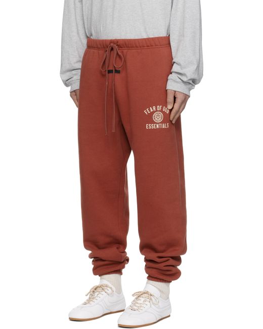 メンズ Fear Of God レッド Essential フリース スウェットパンツ Red