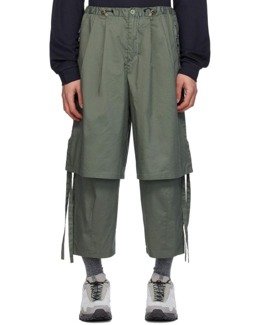 F/CE Green Laye Trousers for men