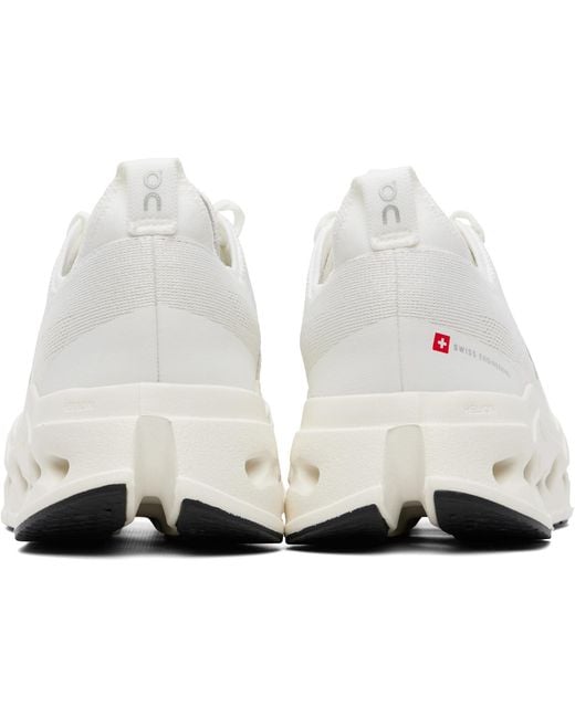 On Shoes White Cloudsurfer Max Sneakers for men