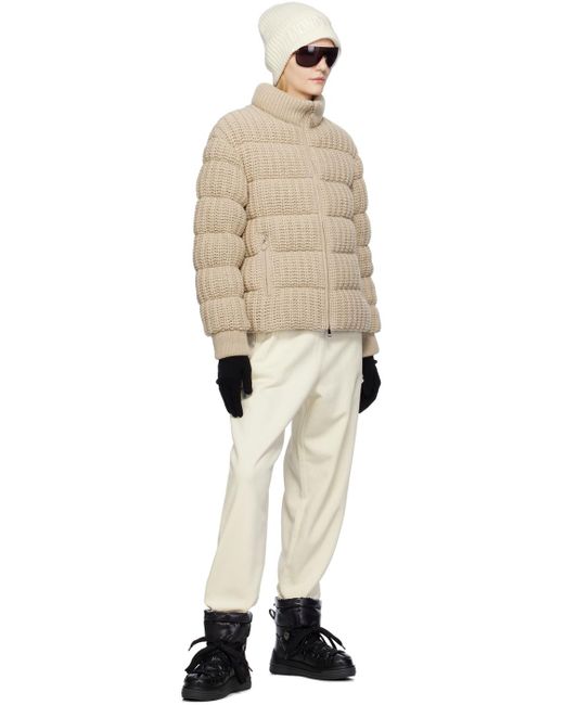 Moncler Natural Beige Leiothrix Down Jacket