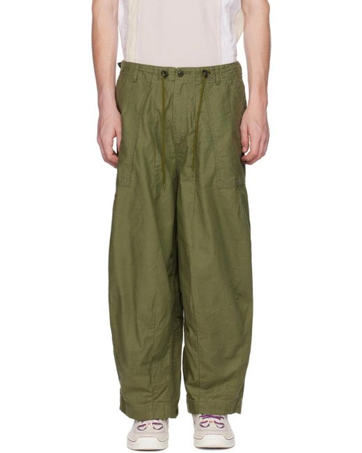 Needles Green H.d. Fatigue Trousers for men