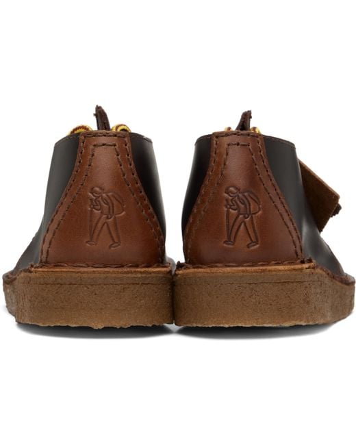 Clarks Black Burgundy Dsrttrek Hiker Desert Boots for men