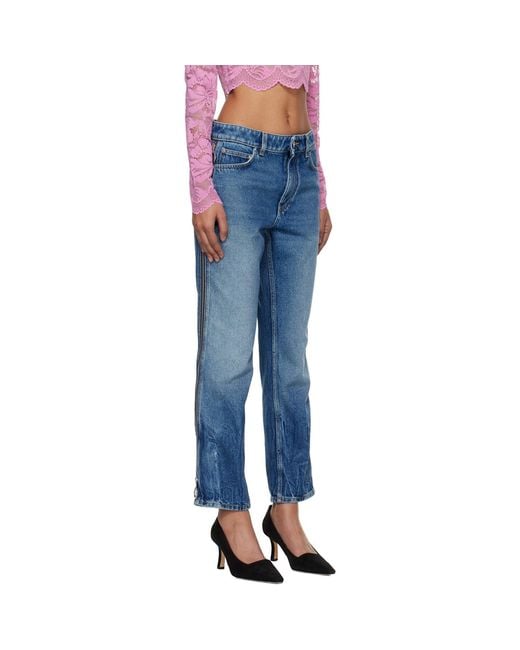 Rabanne Blue Zip Jeans