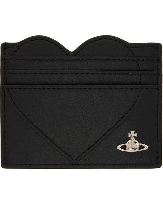 Vivienne Westwood Black Heart Card Holder for men