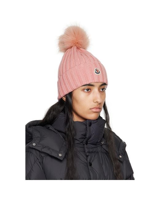 Moncler Black Pom Pom Beanie