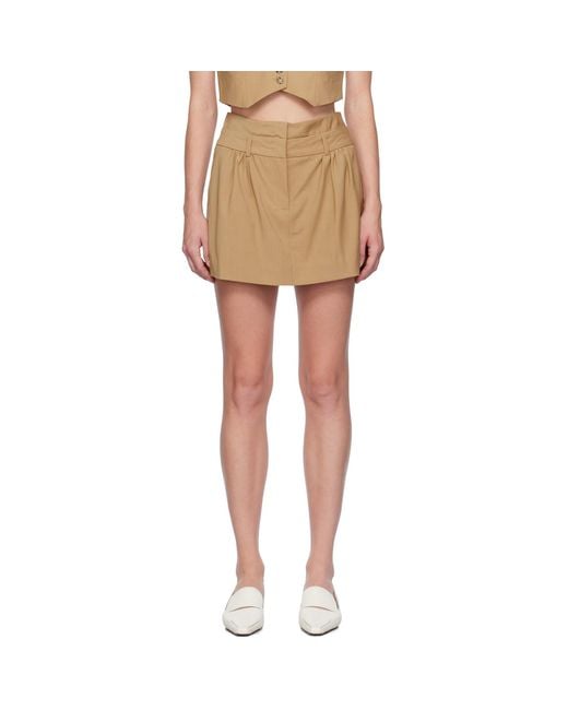 THE GARMENT Natural Pisa Miniskirt
