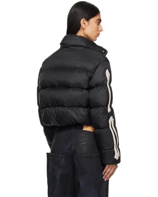 【関税込み】AMIRI ブラック Bones クロップド ダウンジャケット Amiri ブラック Bones クロップド ダウンジャケット ブラック | Lyst