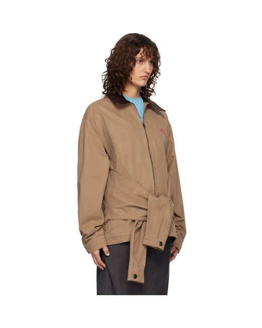 Charles Jeffrey Natural Tan Hug Jacket