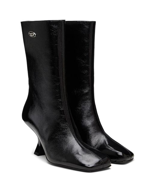 DIESEL Black D-Amber Tube 75 Boots
