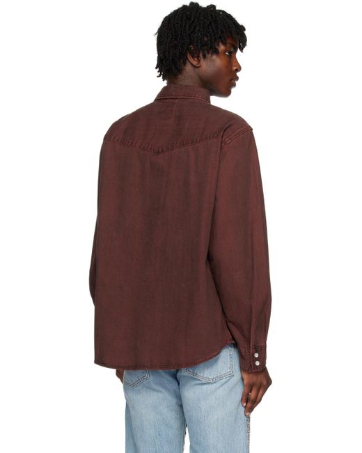 Levi's Brown Jackson Worker Long Sleeve Shirt for men