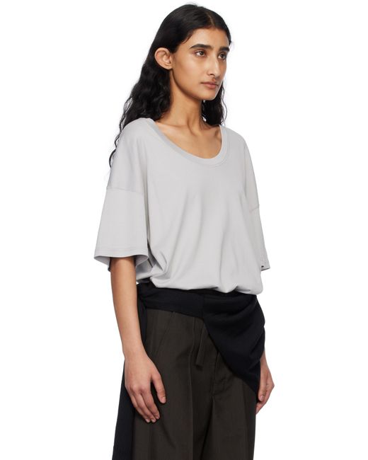 Lemaire グレー リブTシャツ White