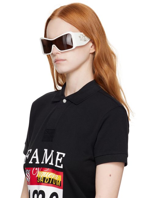 Lunettes De Soleil De Type Visière Blanches VAQUERA en coloris Black