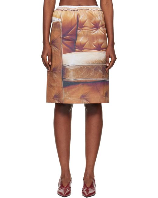 JULIE KEGELS Multicolor Sisley Slip Midi Skirt