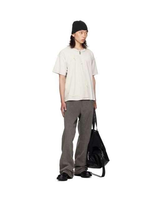 ALEXANDER DIGENOVA Gray Limo Trousers for men