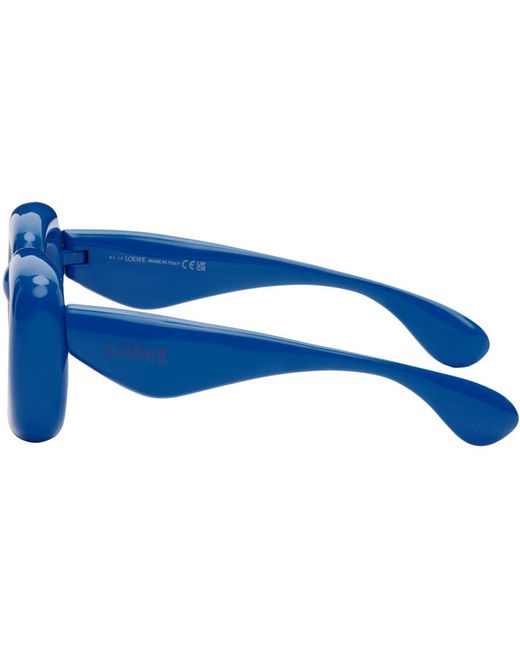 Loewe Blue Inflated Rectangular Sunglasses