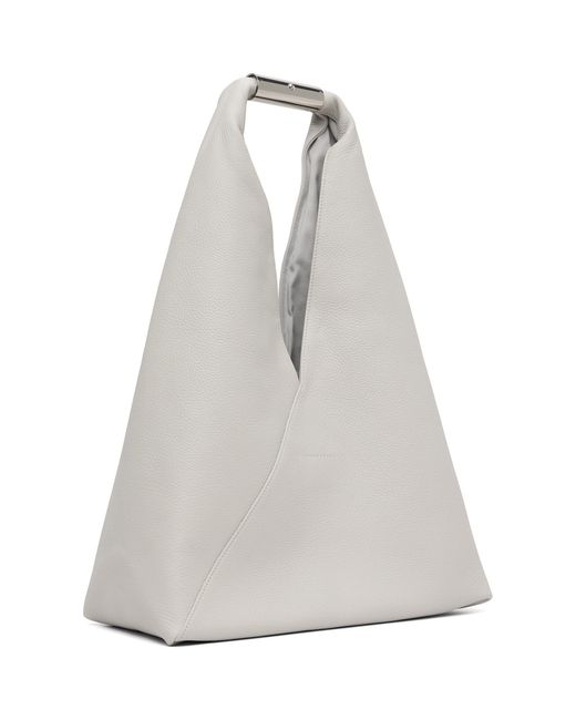 MM6 by Maison Margiela White Jewel Handle Classic Tote for men