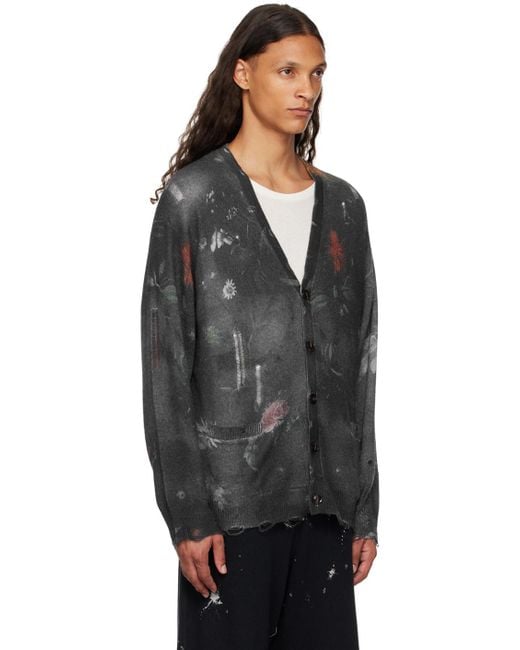 R13 Cashmere Boyfriend Cardigan in Black for Men Lyst UK