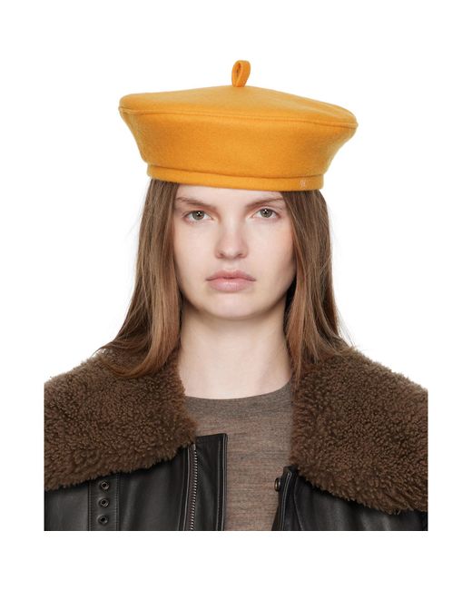 Ruslan Baginskiy Brown Wool-Blend Beret