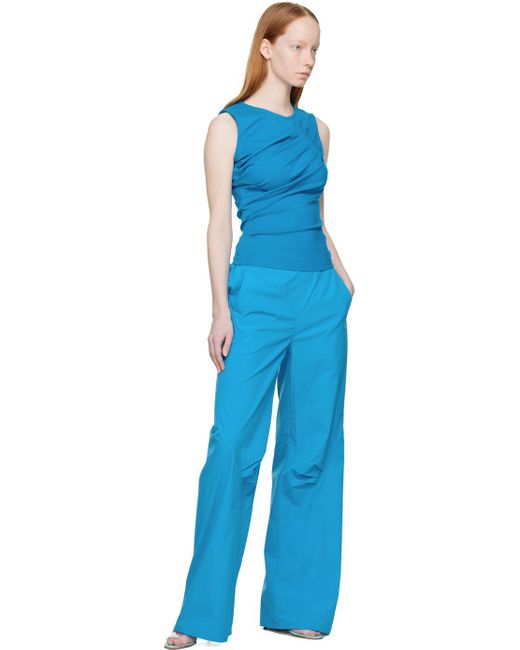 Wynn Hamlyn Blue Elasticized Trousers