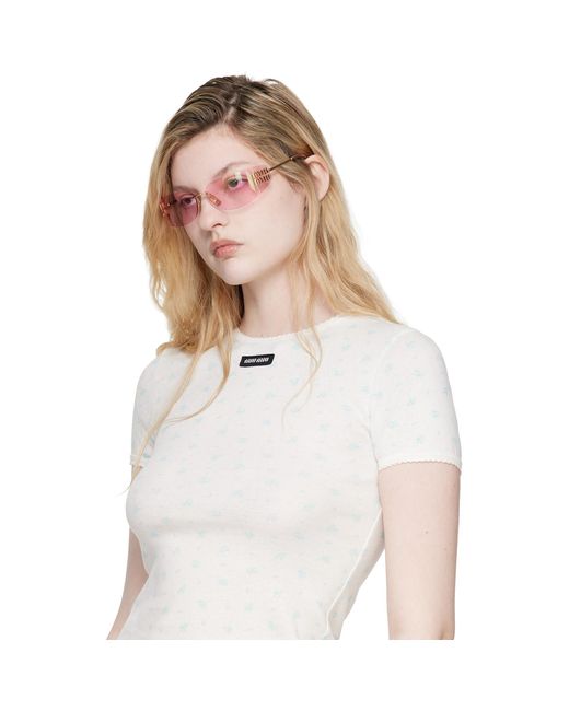 Miu Miu Pink Aube Sunglasses