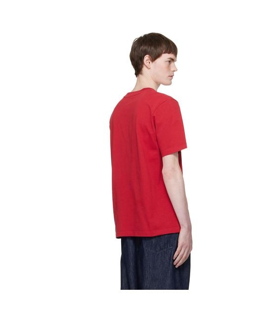 Casablanca Red Organic Cotton Classic T-S for men