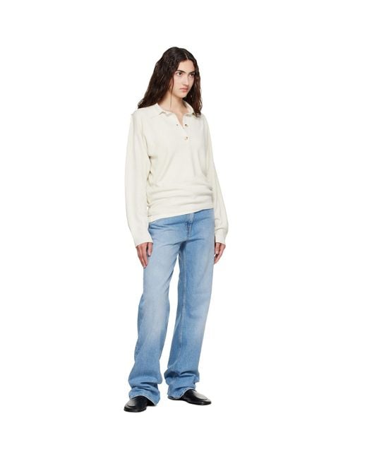 Calvin Klein White Off- Helga Polo