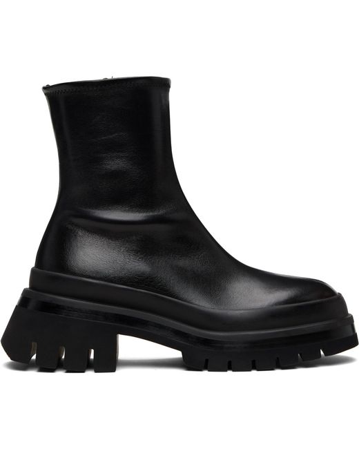 Khaite Black Fallon Boots