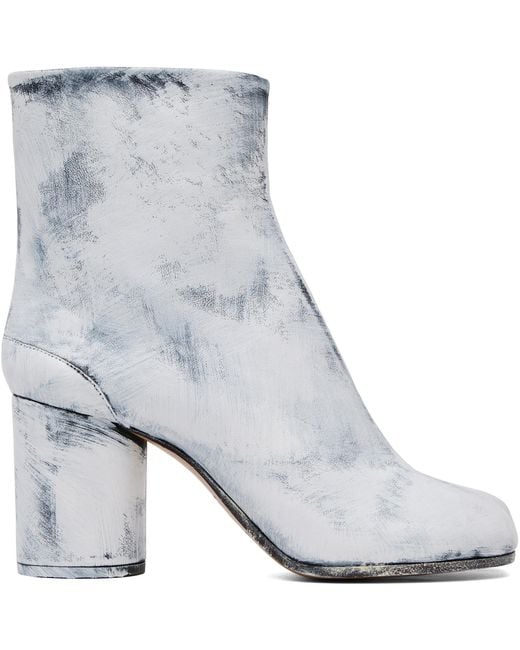 Maison Margiela Gray Tabi Bianchetto Boots