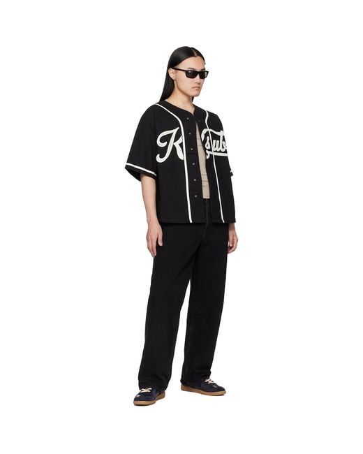 Ksubi Black Outfield S/S Jersey Shirt for men