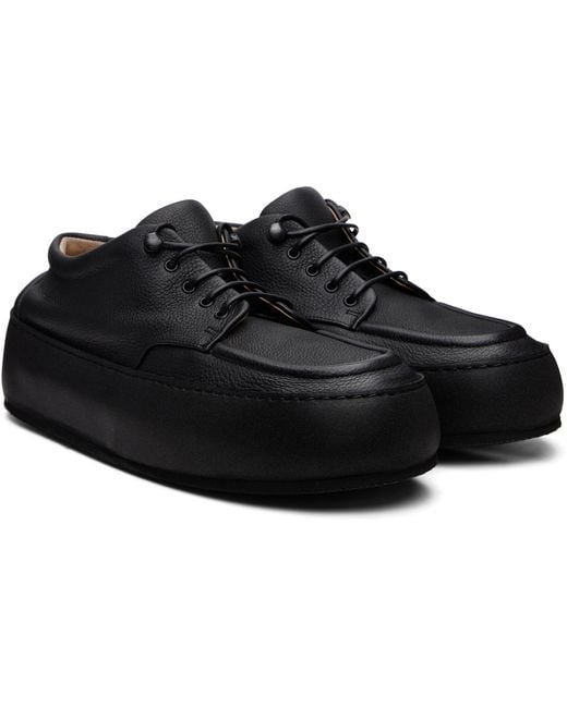 Marsèll Black Cassapana Pebbled Leather Sneakers for men