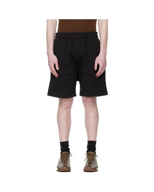 Entire studios Black Standard Sweat Shorts for men
