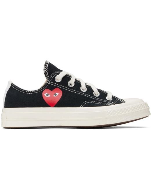 COMME DES GARÇONS PLAY Black Converse Edition Chuck 70 Cdg Ox Sneakers
