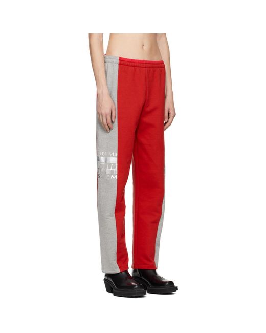 VTMNTS Red 'extreme System' Lounge Pants for men