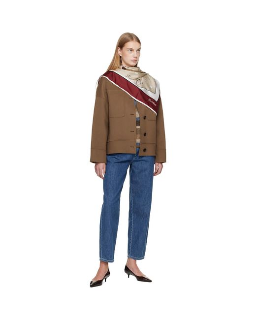 Max Mara Natural Silk Scarf