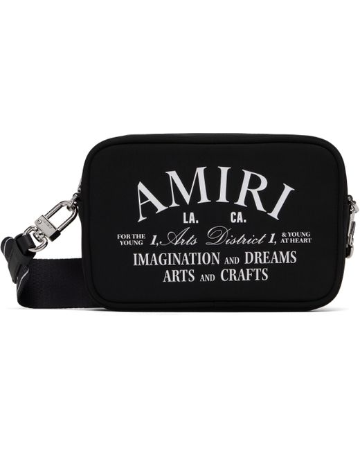 Amiri Black 'Arts District' Camera Case Bag for men