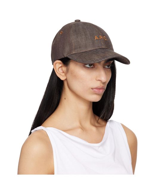 A.P.C. Gray Charlie Baseball Cap