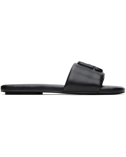 Marc Jacobs Black 'the J Marc Leather' Sandals