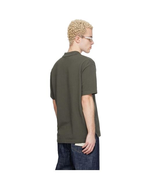 Maison Kitsuné Black Dreaming Fox Comfort Polo for men