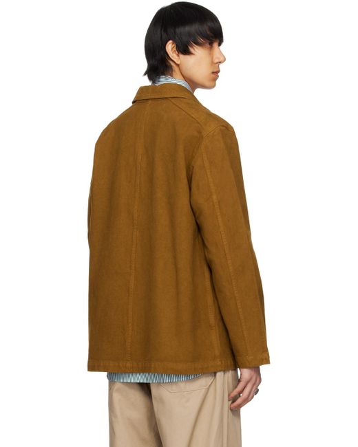Drake's Brown Five-pocket Jacket for men