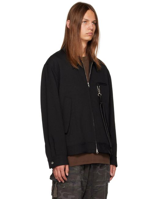 Song For The Mute Black Coach Jacket for men