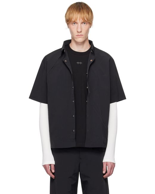 メンズ HELIOT EMIL ブラック Marl シャツ Black