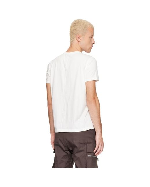 Rick Owens White Tower Short Level T-Shirt for men