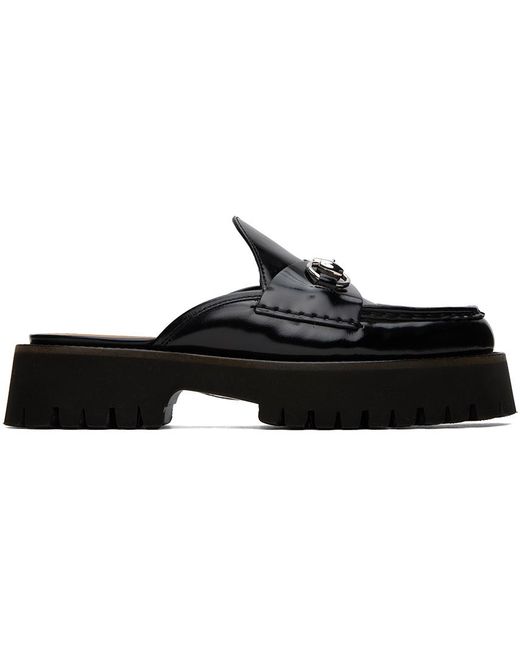 Gucci Black Sylke Loafers