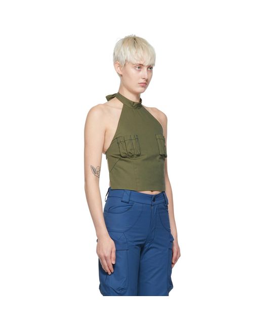 Paria Farzaneh Green Nausicaa Tank Top